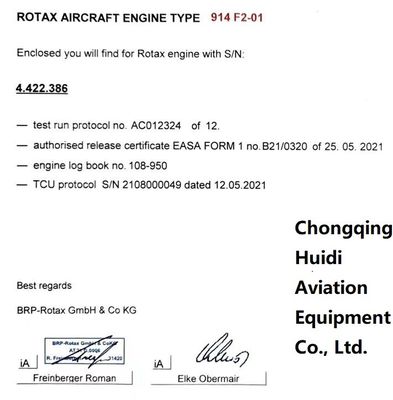 Rotax 914 F2-01 Aircraft Engine 115HP  86kW  Austro Engine